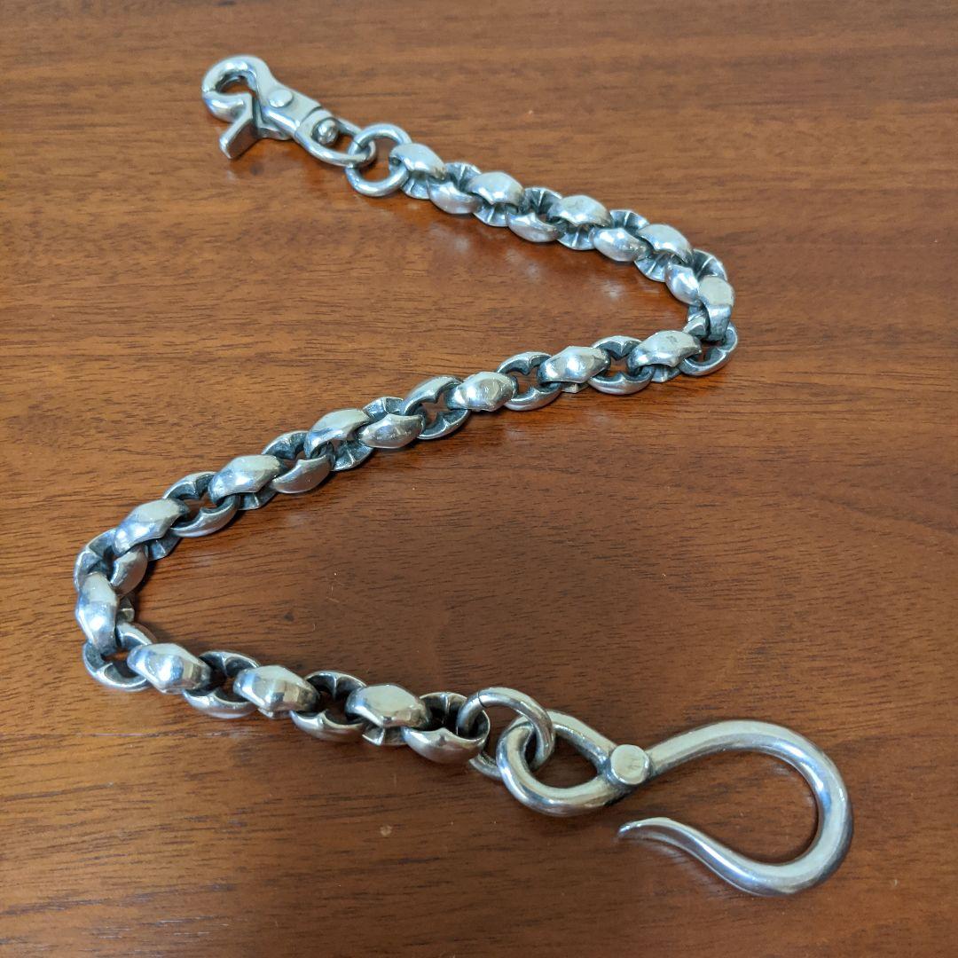 最終価格】日本製 シルバー925 厚塗コーティング　ウォレットチェーン