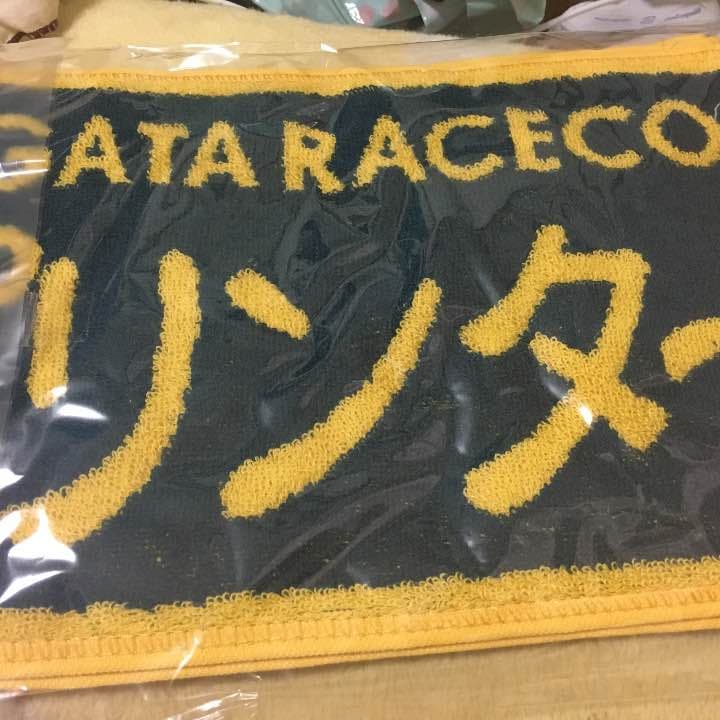 競馬場入場券、マフラータオルの三点セット