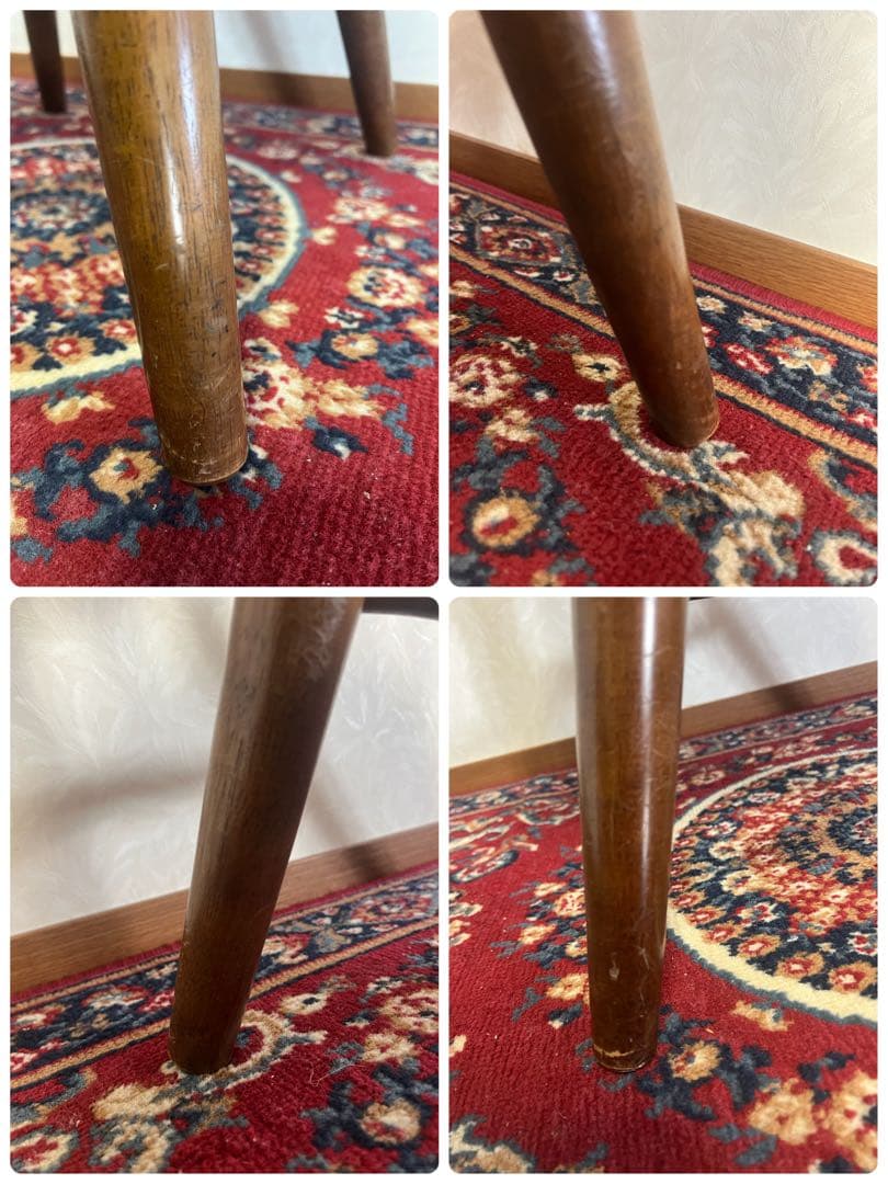 ウィンザーチェア 木製 回転チェア レトロ 回転式 ダイニングチェア ②