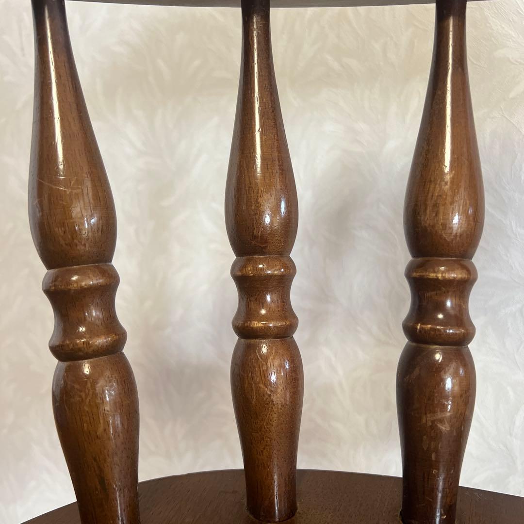 ウィンザーチェア 木製 回転チェア レトロ 回転式 ダイニングチェア ②