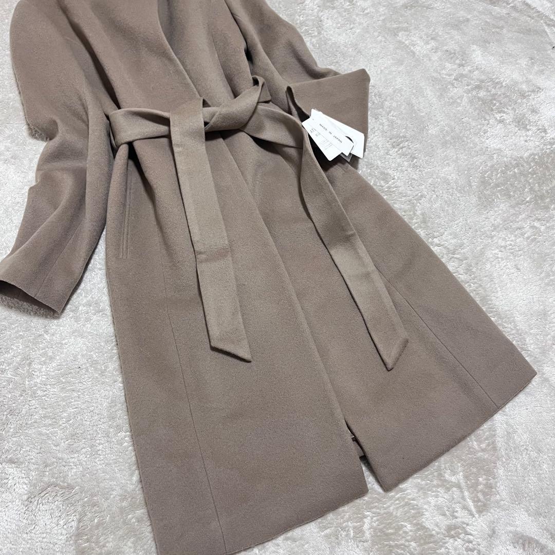 ツ～ちゃんサマー専用　　2WAYスタンドカラーロングコート　ベージュ　S