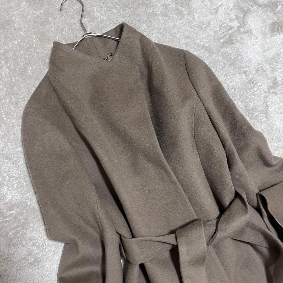 ツ～ちゃんサマー専用　　2WAYスタンドカラーロングコート　ベージュ　S