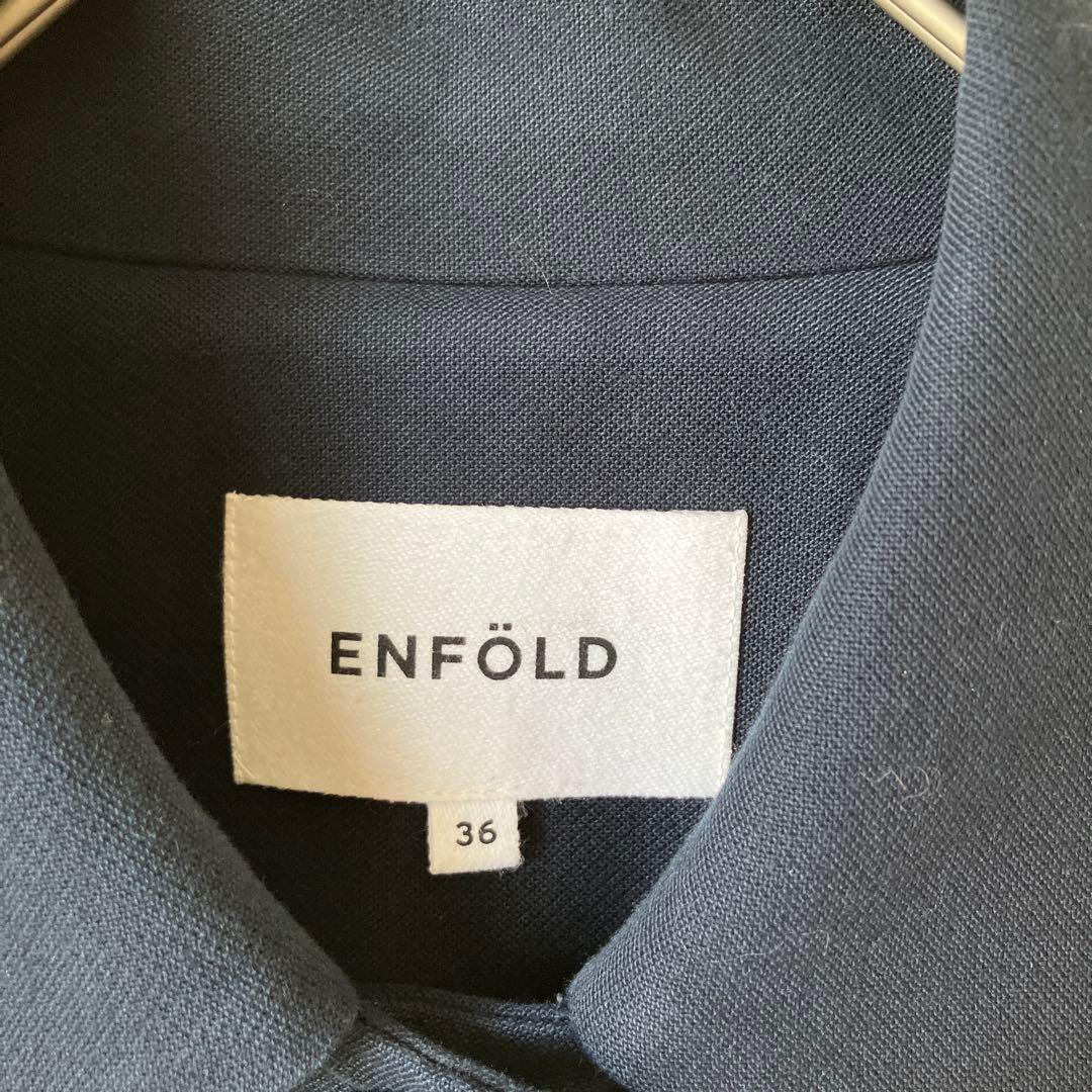 ENFOLD ダブルツイルステンカラーコート ハイク　オーラリー