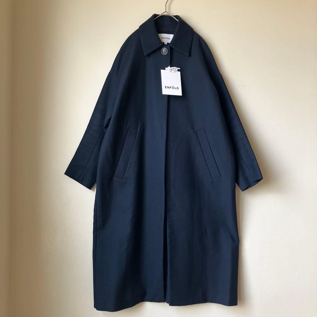 ENFOLD ダブルツイルステンカラーコート ハイク　オーラリー