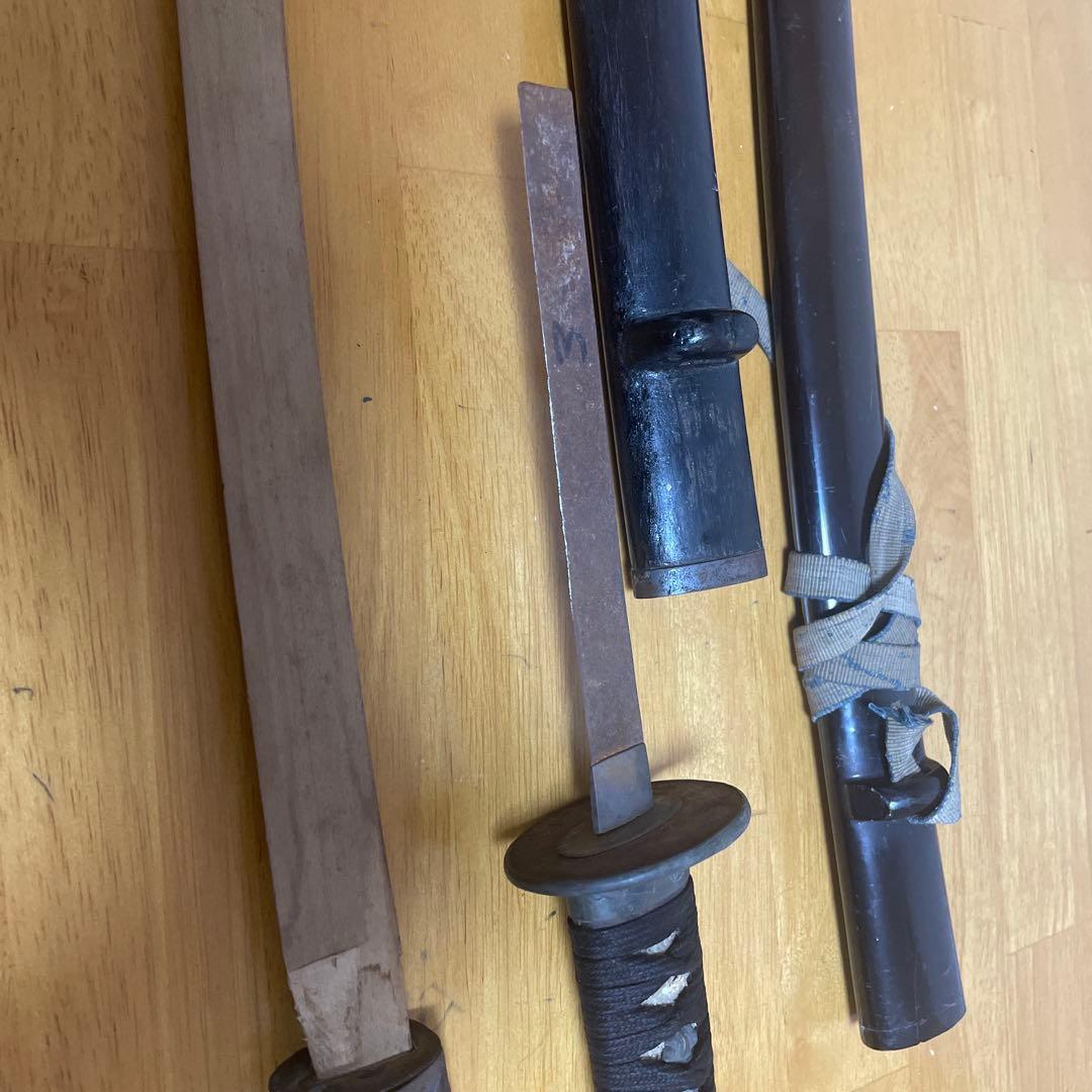 蔵出　江戸時代　大小　拵　残欠　木製つなぎ付