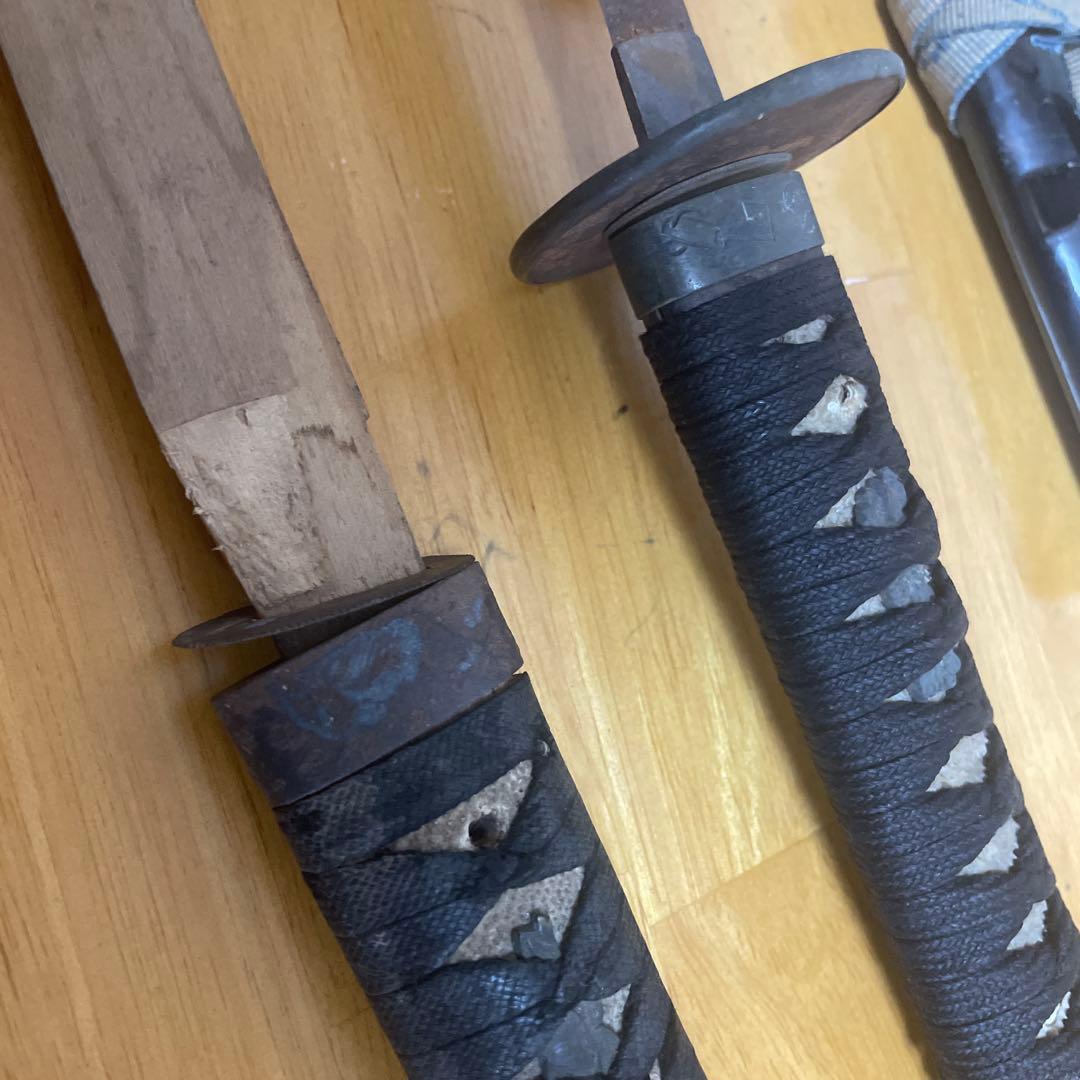 蔵出　江戸時代　大小　拵　残欠　木製つなぎ付