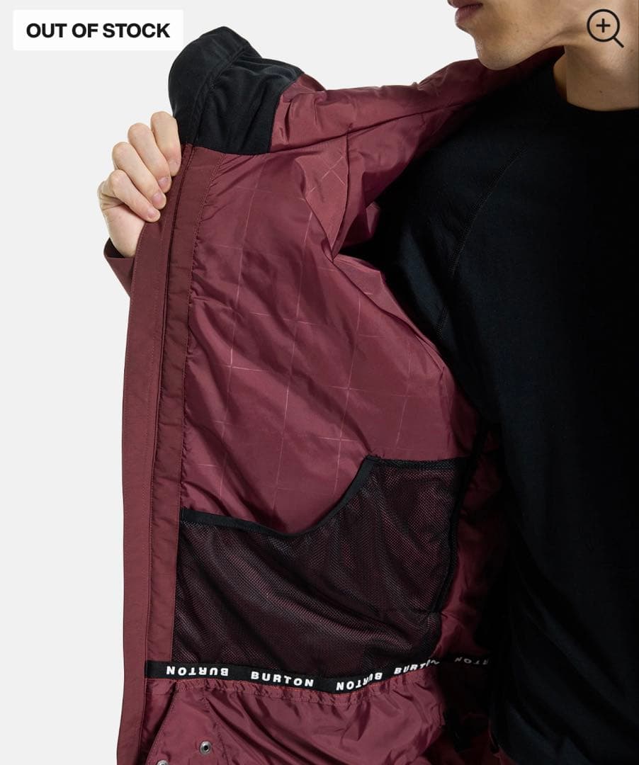 【定価39600円】新品タグ付き　バートン メンズ スノボ ジャケット　赤