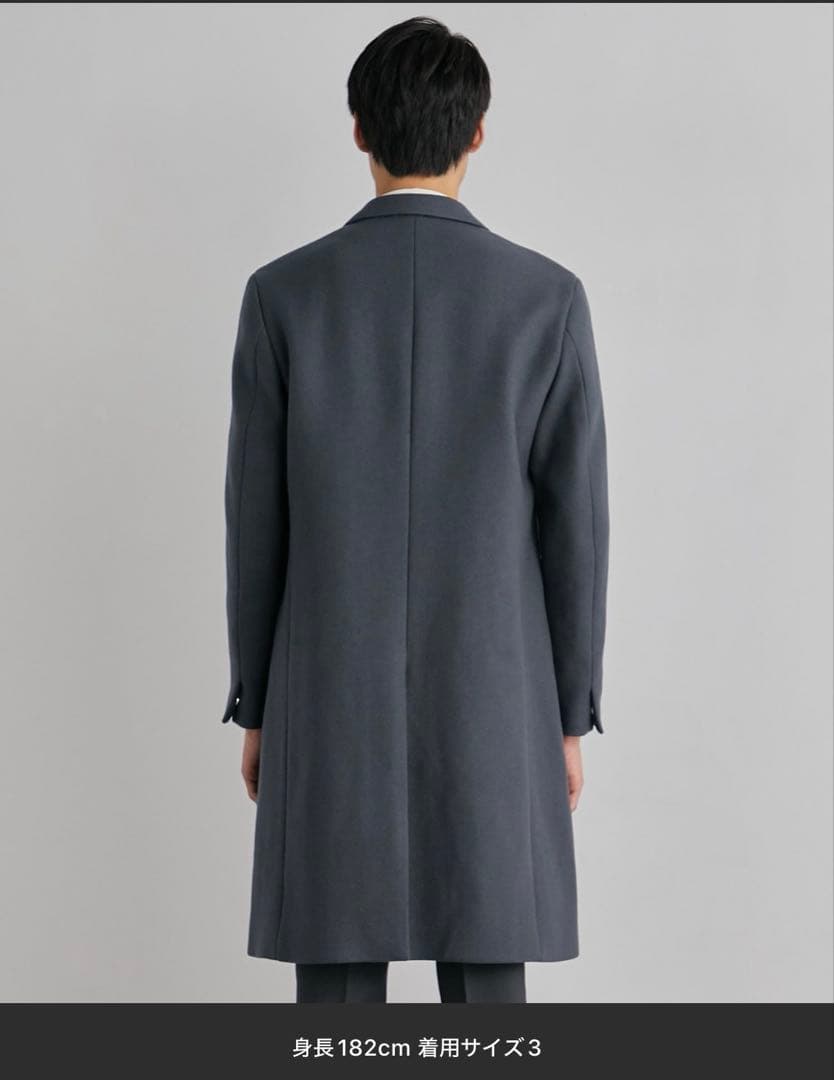 【美品】UNITED TOKYO 撥水SUPER140's チェスターコート