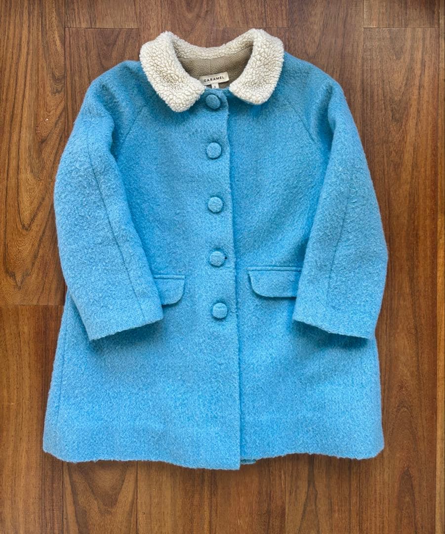 専用！caramelモヘアコート8Yとプチバトーハートパジャマ8ans