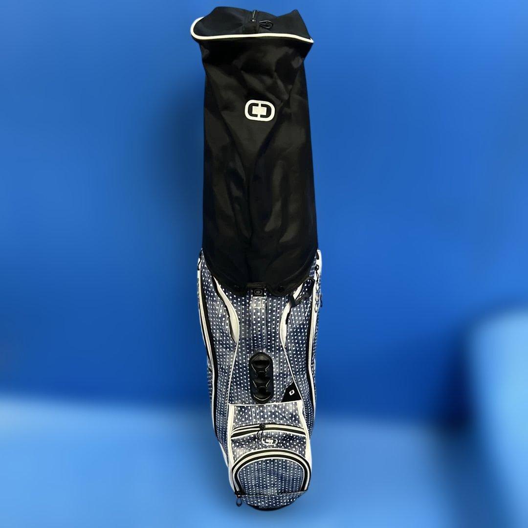 OGIO ゴルフバッグ ネイビー・ホワイト・ドット15分割セパレート