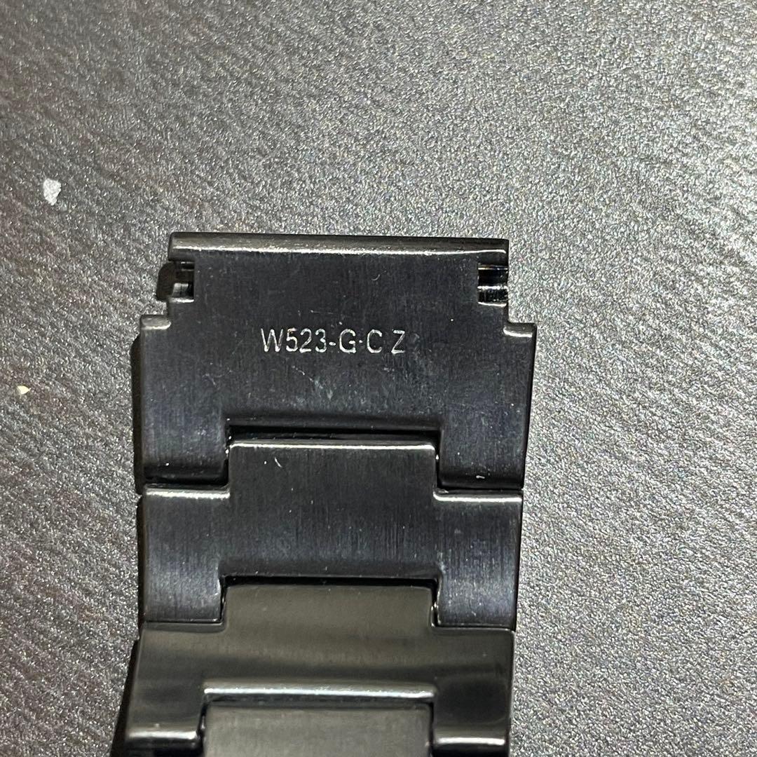 セイコー W523 SEIKO 20mm 純正ステンレスブレス　黒　ダイバーズ