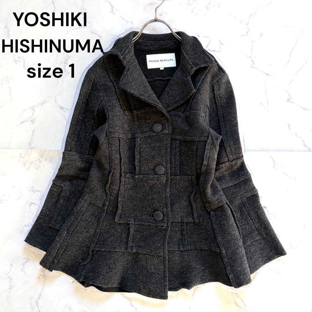 希少 YOSHIKI HISHINUMA ショートコート テーラード Aライン