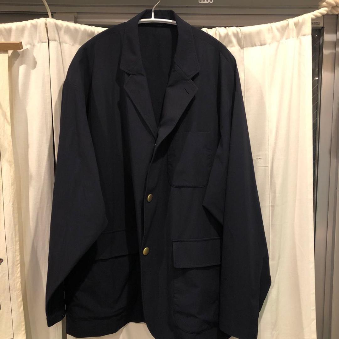 【年内1000円引き！】BEAMS 撥水テックブレザー ジャケット NAVY L