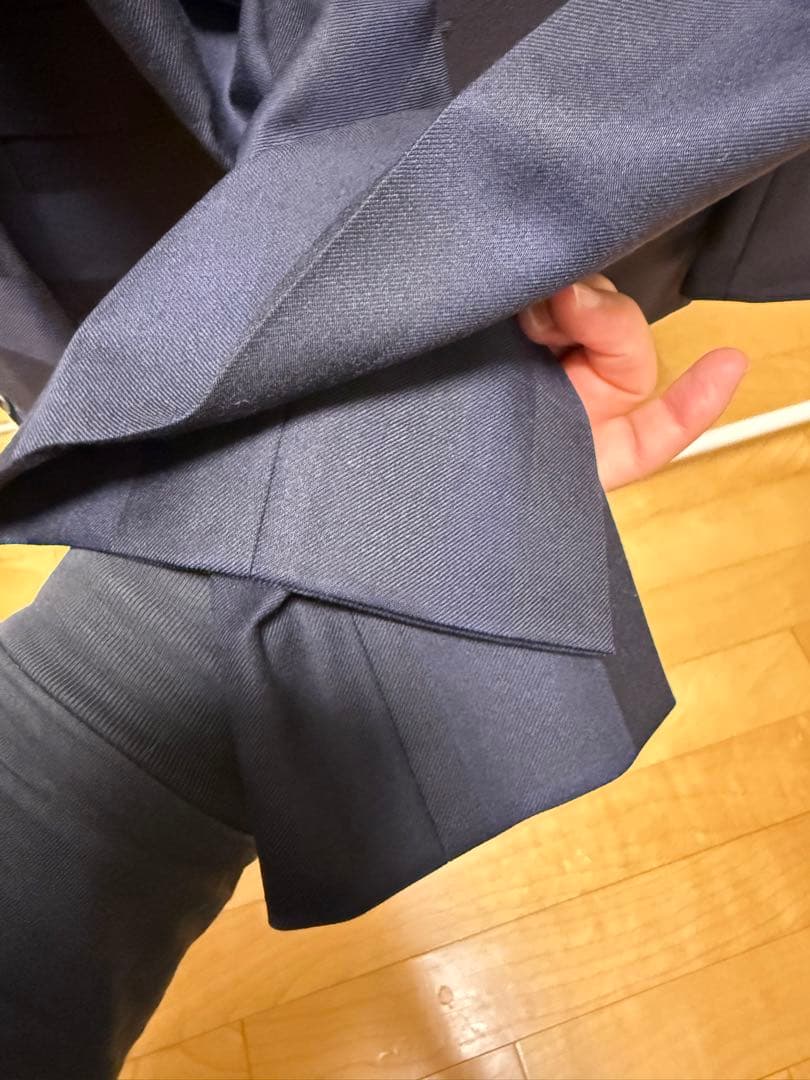 BLACK LABEL CRESTBRIDGE ダークブルー ストライプスーツ