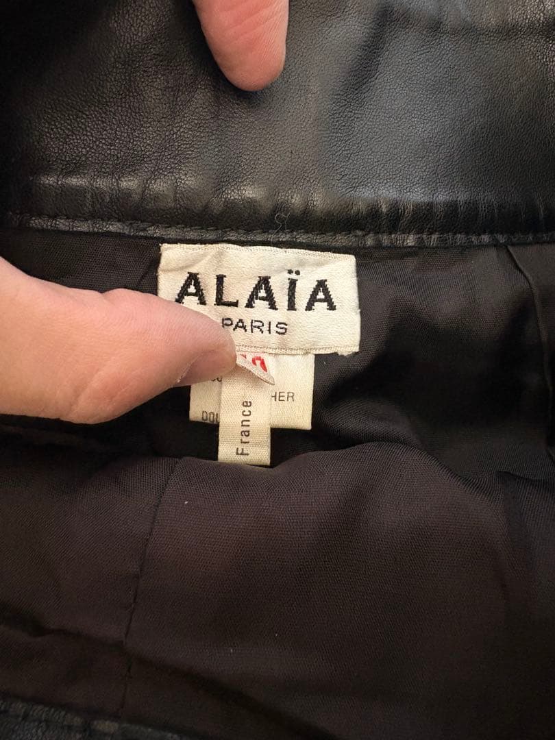 ALAÏA アライヤ［80〜90年］ヴィンテージ　レザーパンツ