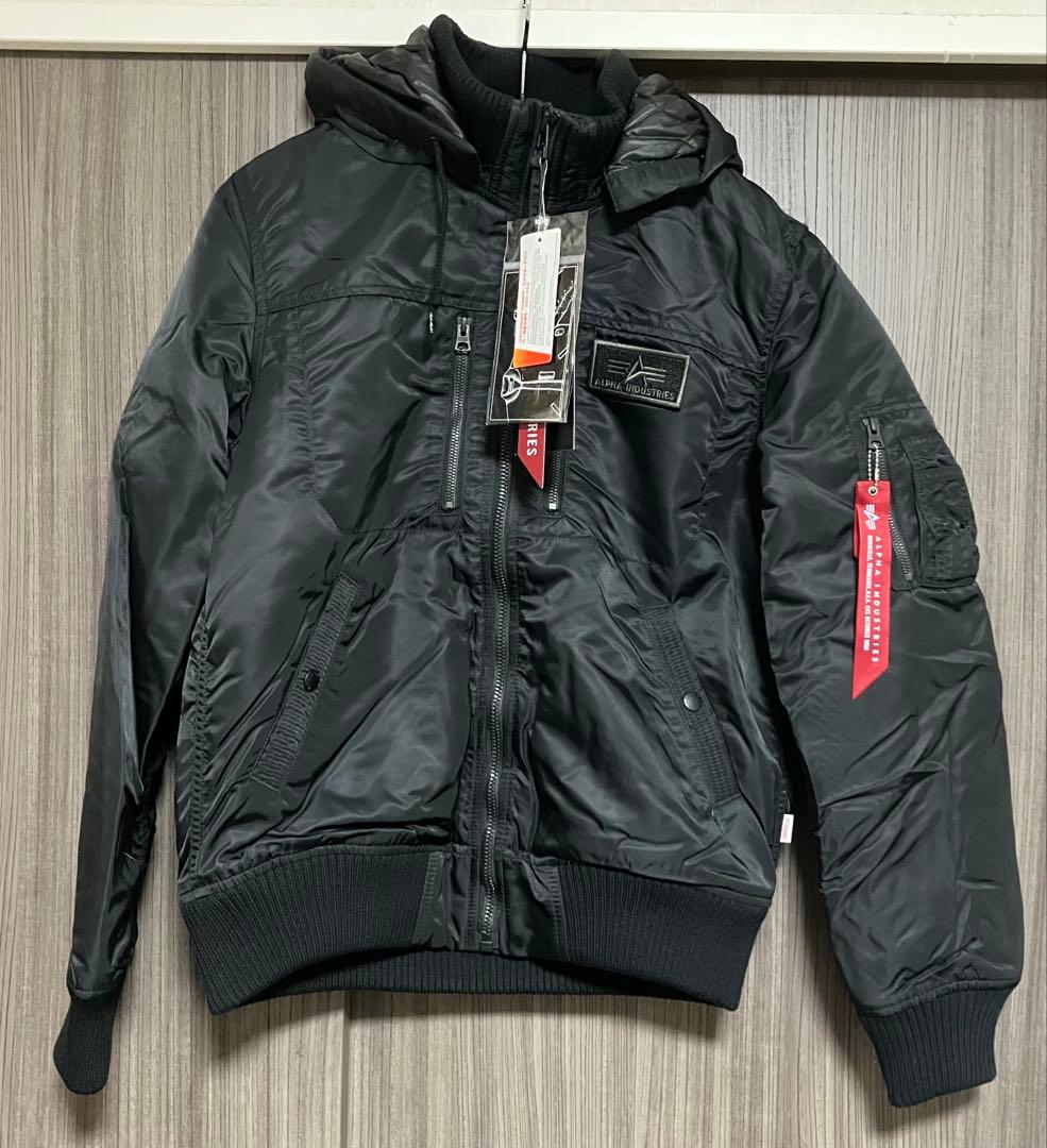 アルファ インダストリーズ フーデッド リブ ジャケットTA1396 メンズ