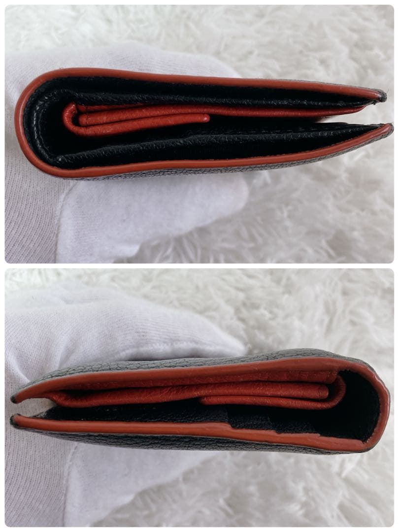 専用ミュウミュウ 折り財布 5MV204 マドラス ラブ ハート FRID黒