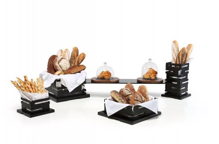 ブッフェスタンド(マットブラック)&ホテルパン2点セット