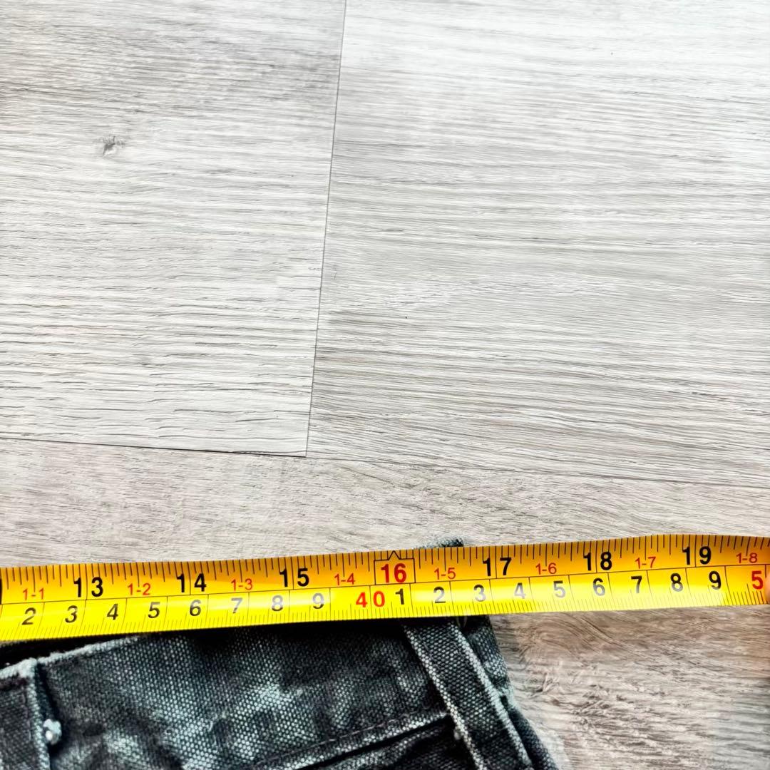 h*読様 【Carhartt】USA製B01 ダブルニー 炭黒フェード#483