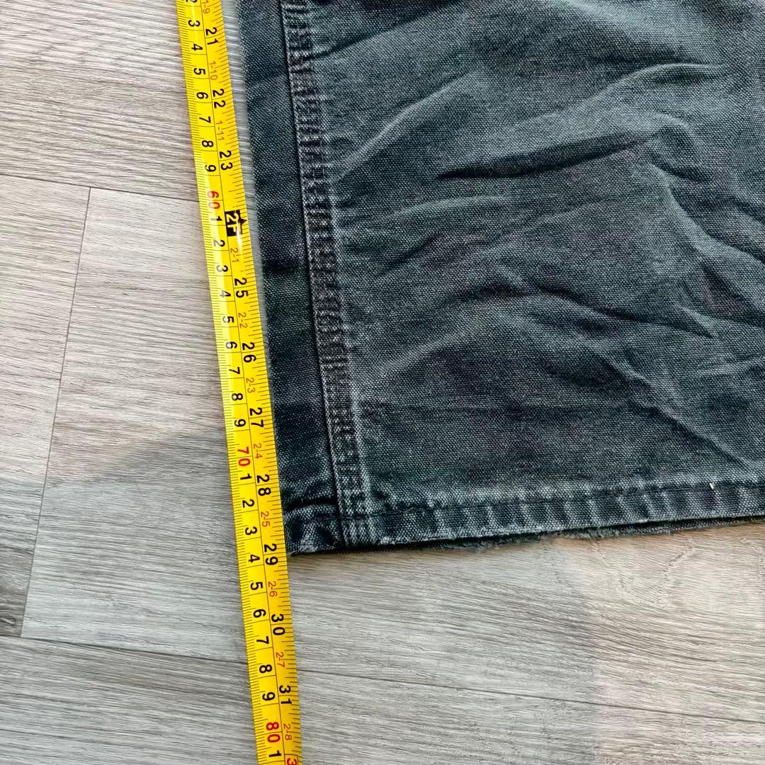 h*読様 【Carhartt】USA製B01 ダブルニー 炭黒フェード#483