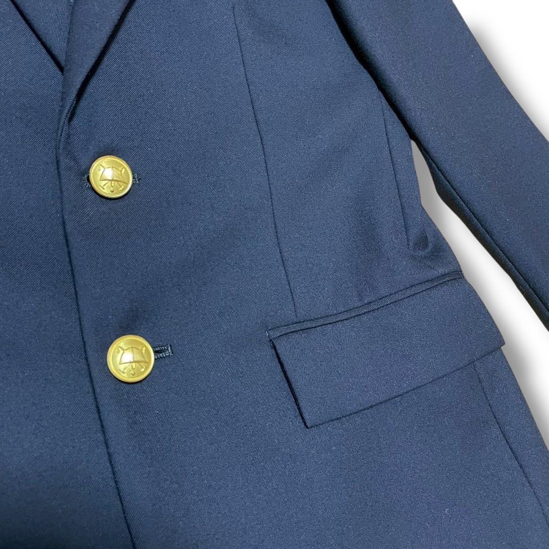 美品 ポロ ラルフローレン 160フォーマルセットアップスーツ 金ボタン 紺ブレ