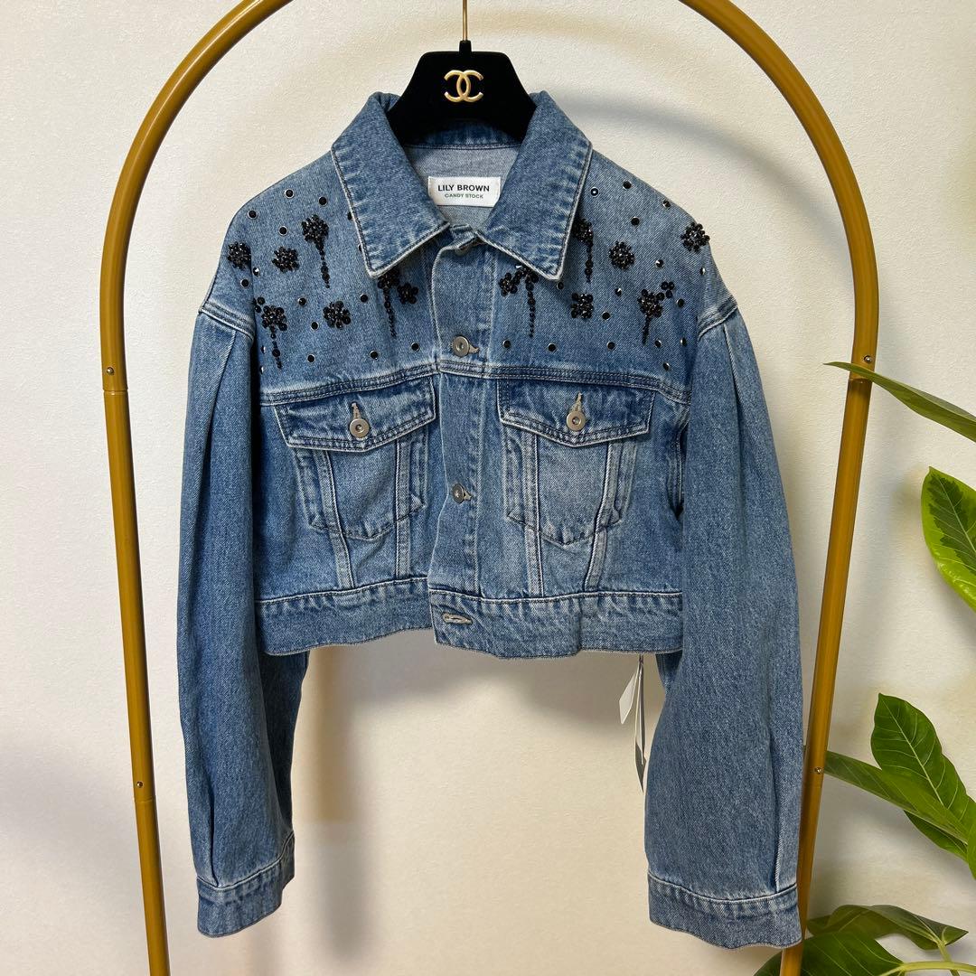 新品タグ付きLILY BROWN デニムジャケット フリー