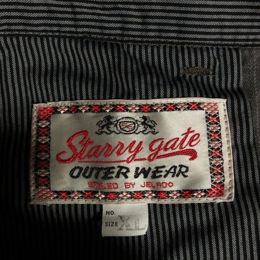 JELADO Starry gate ストライプパンツ XL グレー