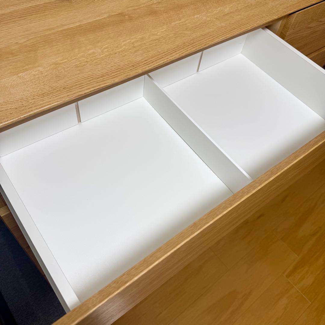 ニトリ　ローチェスト クエス120−４LC LBR 4段　使用1年