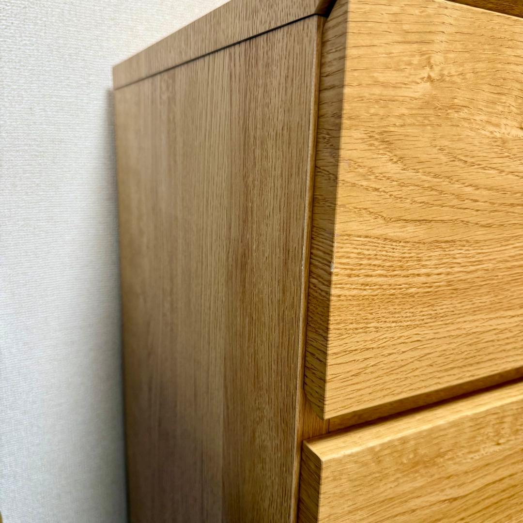 ニトリ　ローチェスト クエス120−４LC LBR 4段　使用1年