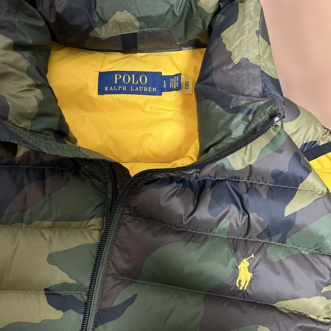 -*や様 POLO RALPH LAUREN 迷彩 ダウンベスト L