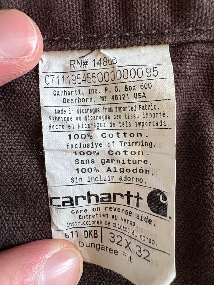 Carhartt 90sダークブラウン ペインターパンツ