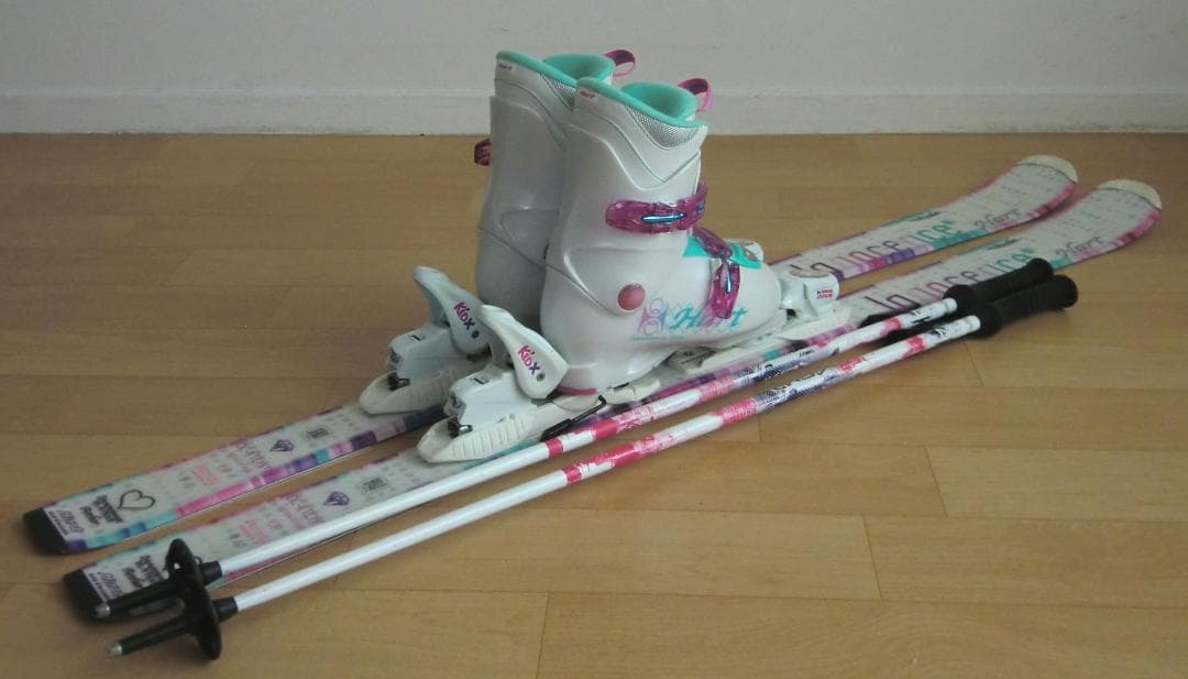 ■■送料無料■Hart■ジュニア用スキーセット■板130/靴23■WAX済■■