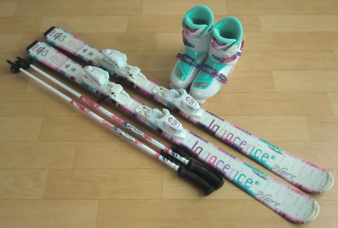 ■■送料無料■Hart■ジュニア用スキーセット■板130/靴23■WAX済■■