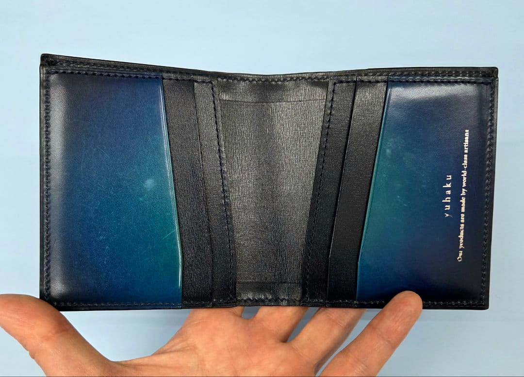 yuhaku YCA122 薄型二つ折り財布 コンパクトウォレット