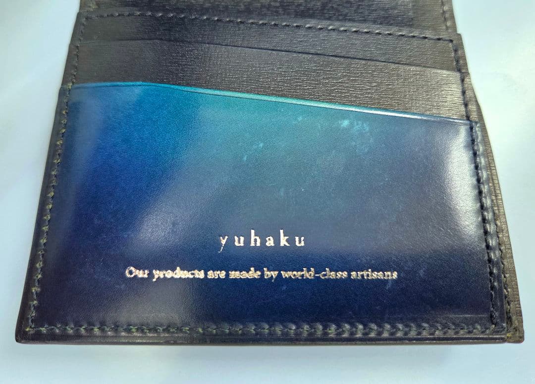 yuhaku YCA122 薄型二つ折り財布 コンパクトウォレット