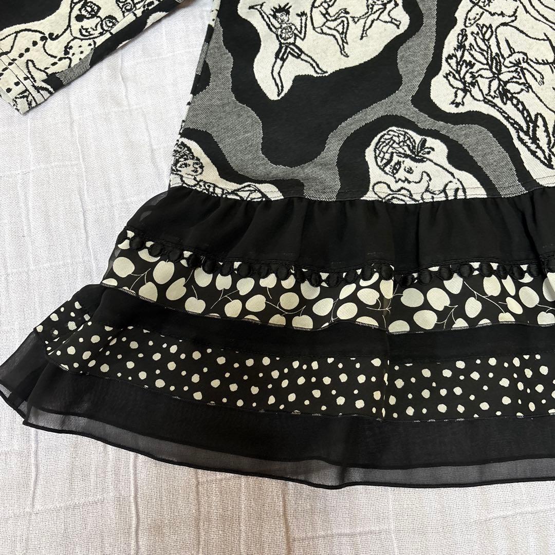 【未使用に近い】✨トクコプルミエヴォル✨女性.動物.魚の柄の前開きチュニック❤️