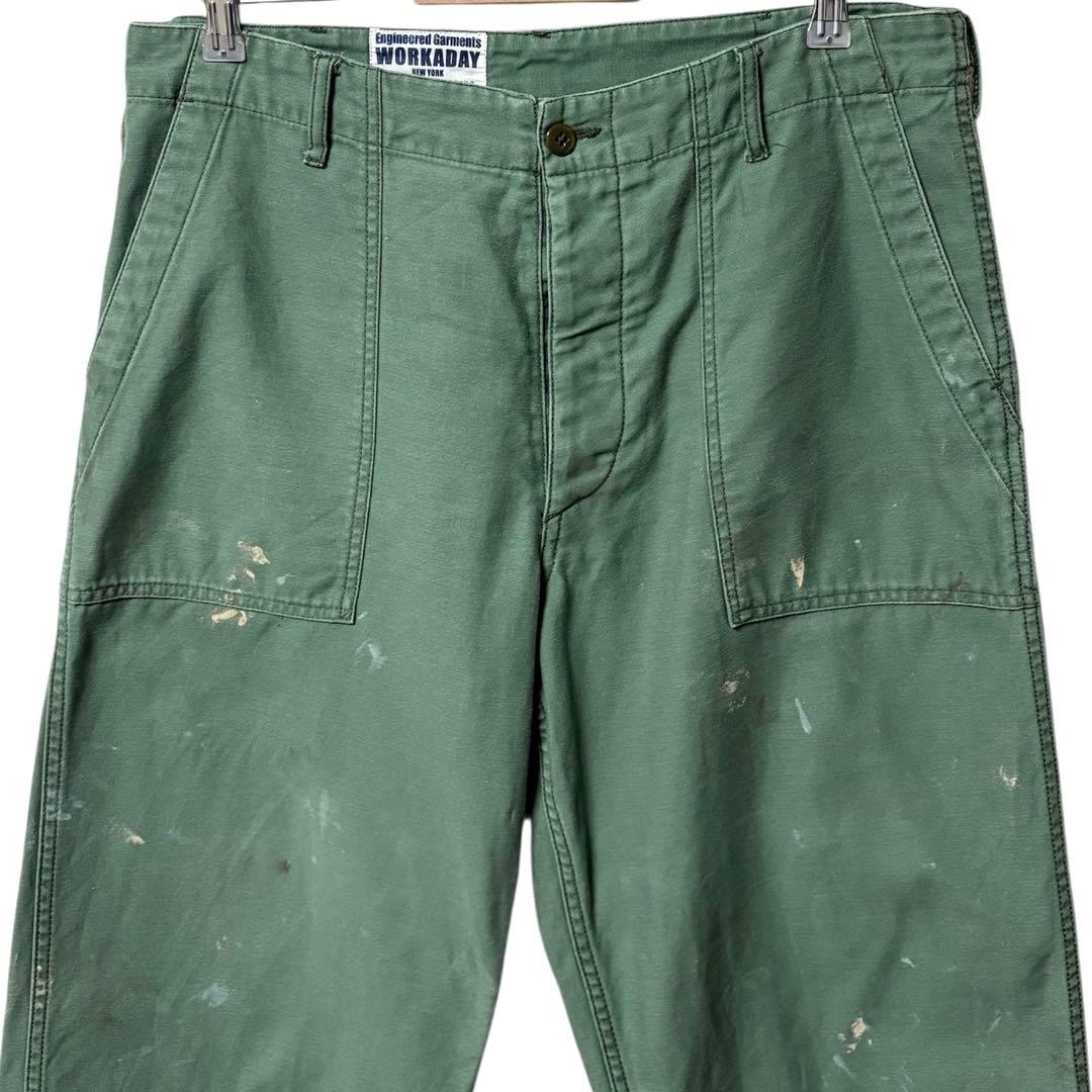 ENGINEERED GARMENTS ファティーグパンツ ペンキ 1点物