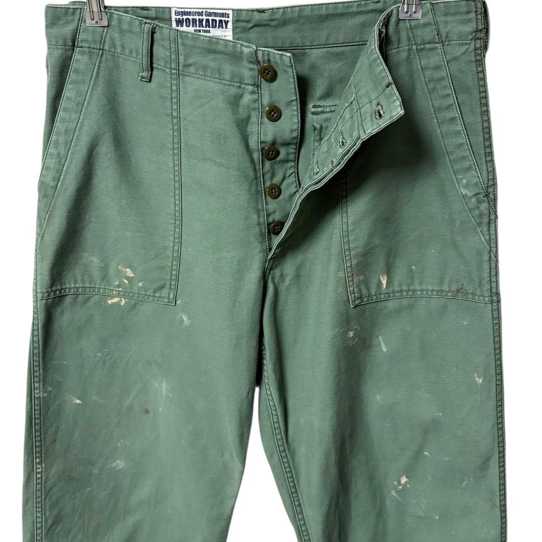 ENGINEERED GARMENTS ファティーグパンツ ペンキ 1点物