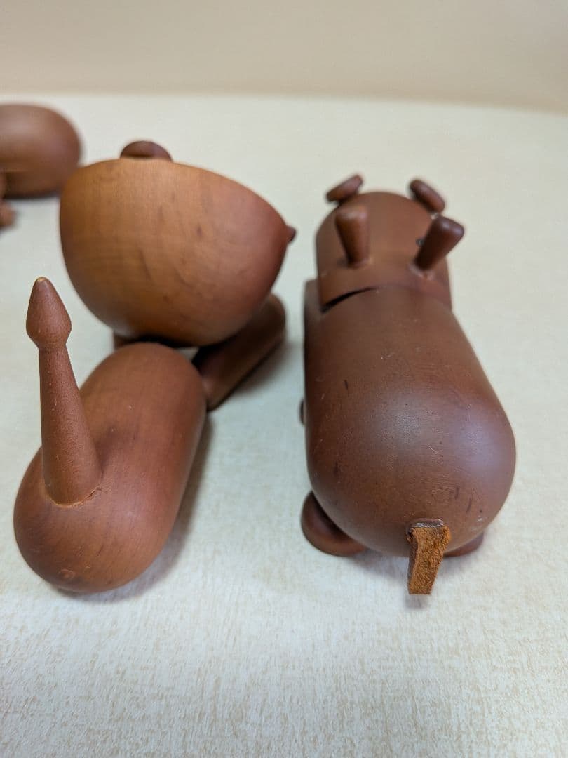 千趣会　ロイヤルペット　12体　 木製　ヴィンテージ　動物　置物