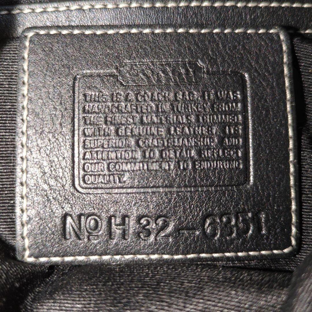 コーチ シグネチャー　6351 ショルダーバッグ　 ブラック