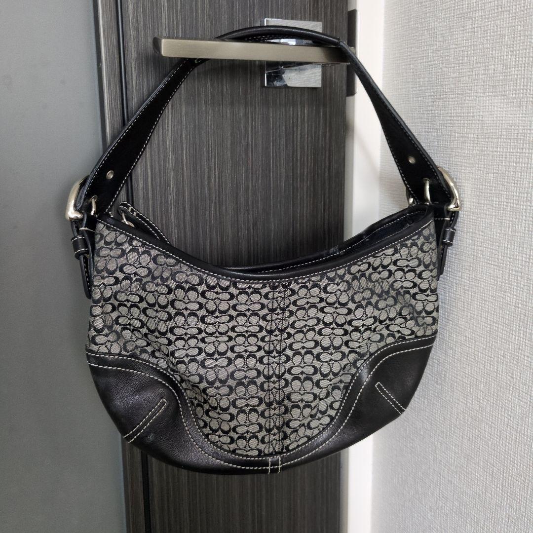 コーチ シグネチャー　6351 ショルダーバッグ　 ブラック