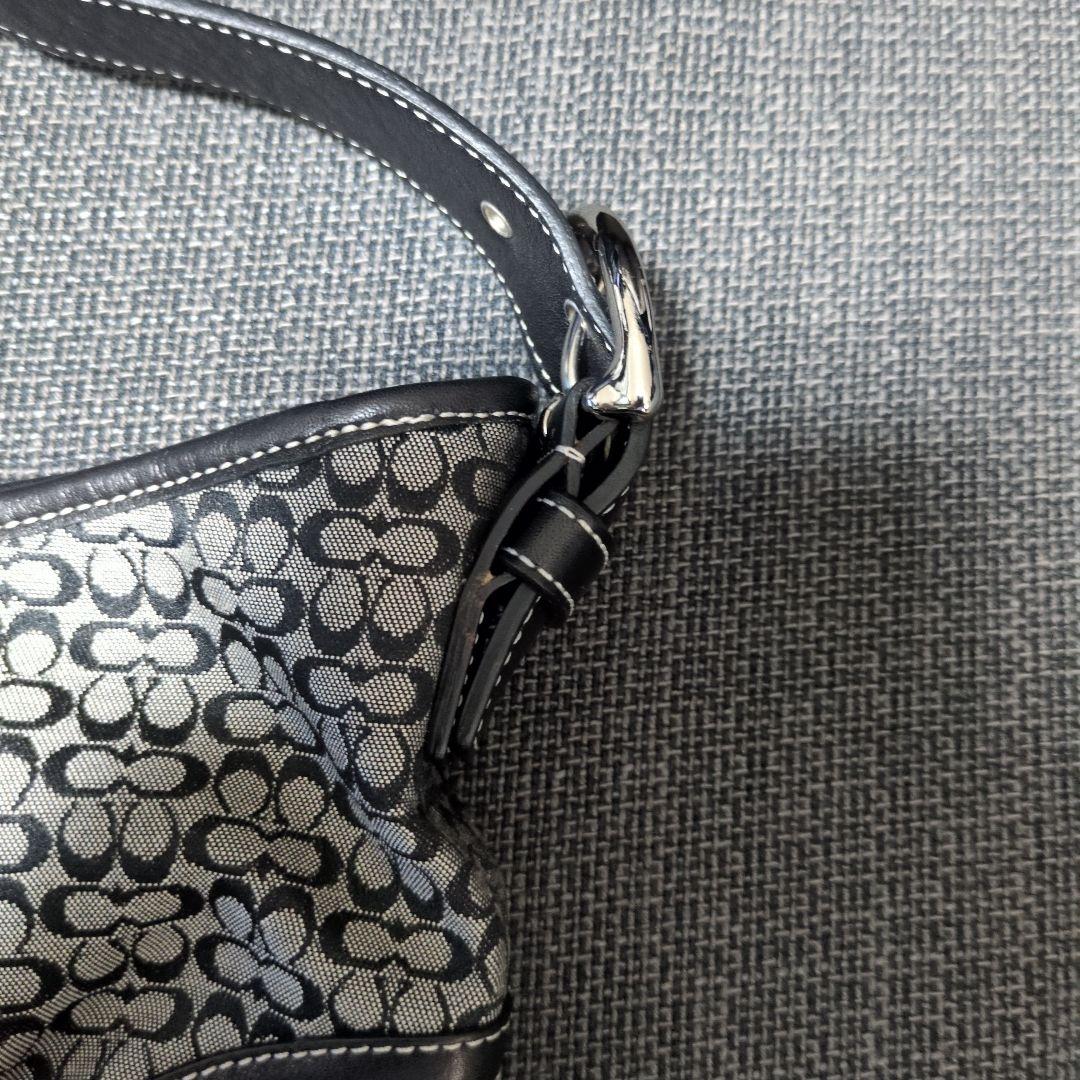 コーチ シグネチャー　6351 ショルダーバッグ　 ブラック