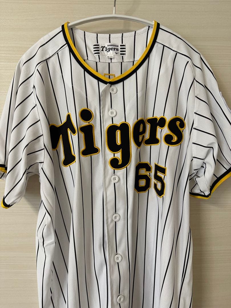 阪神タイガース　湯浅京己　前ホーム　レプリカ　ユニフォーム　Mサイズ