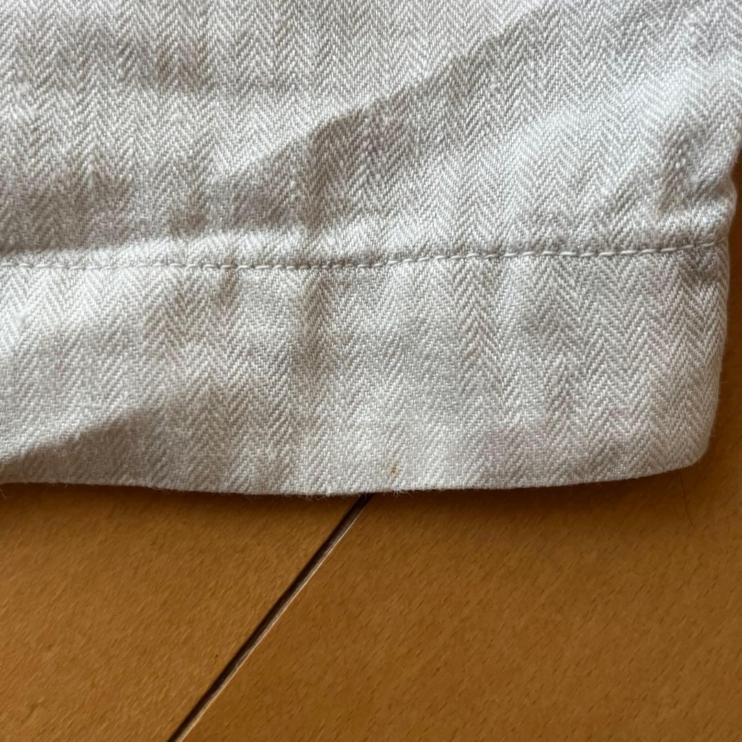 TOUJOURS トゥジュー　オールインワン　つなぎ　リネン　麻　ヘリンボーン