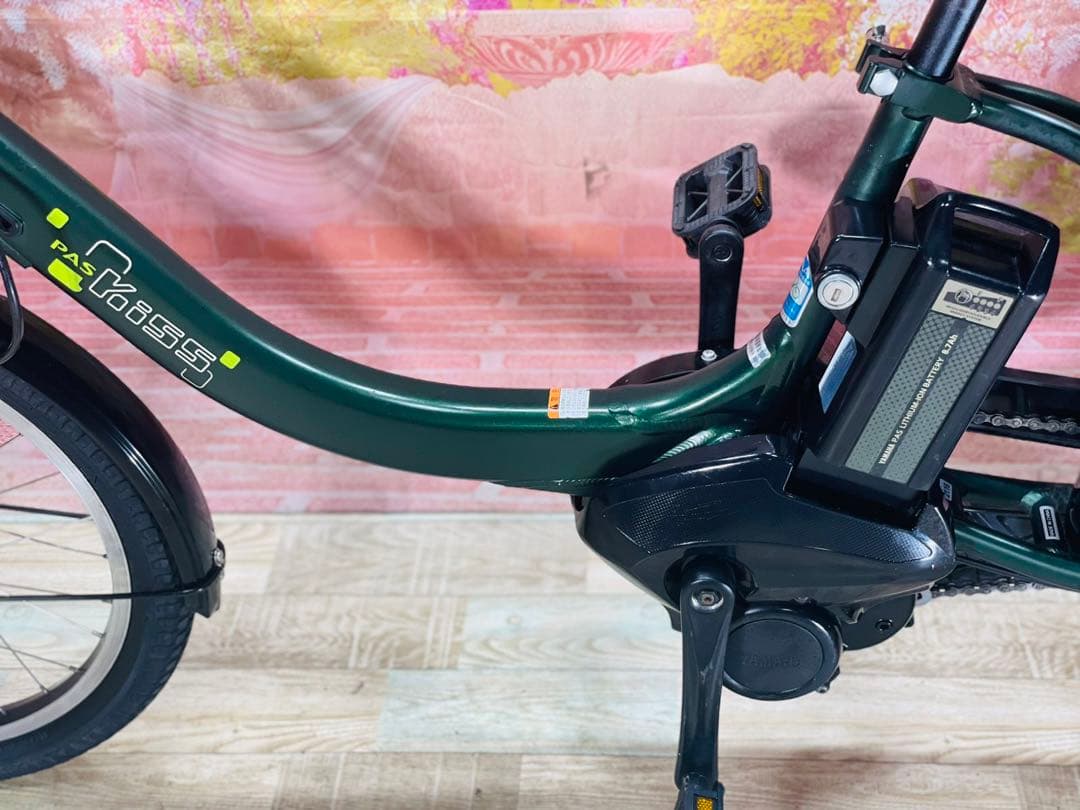 K2116 電動自転車ヤマハ子供乗せ 20インチ グリーン 8.7Ah