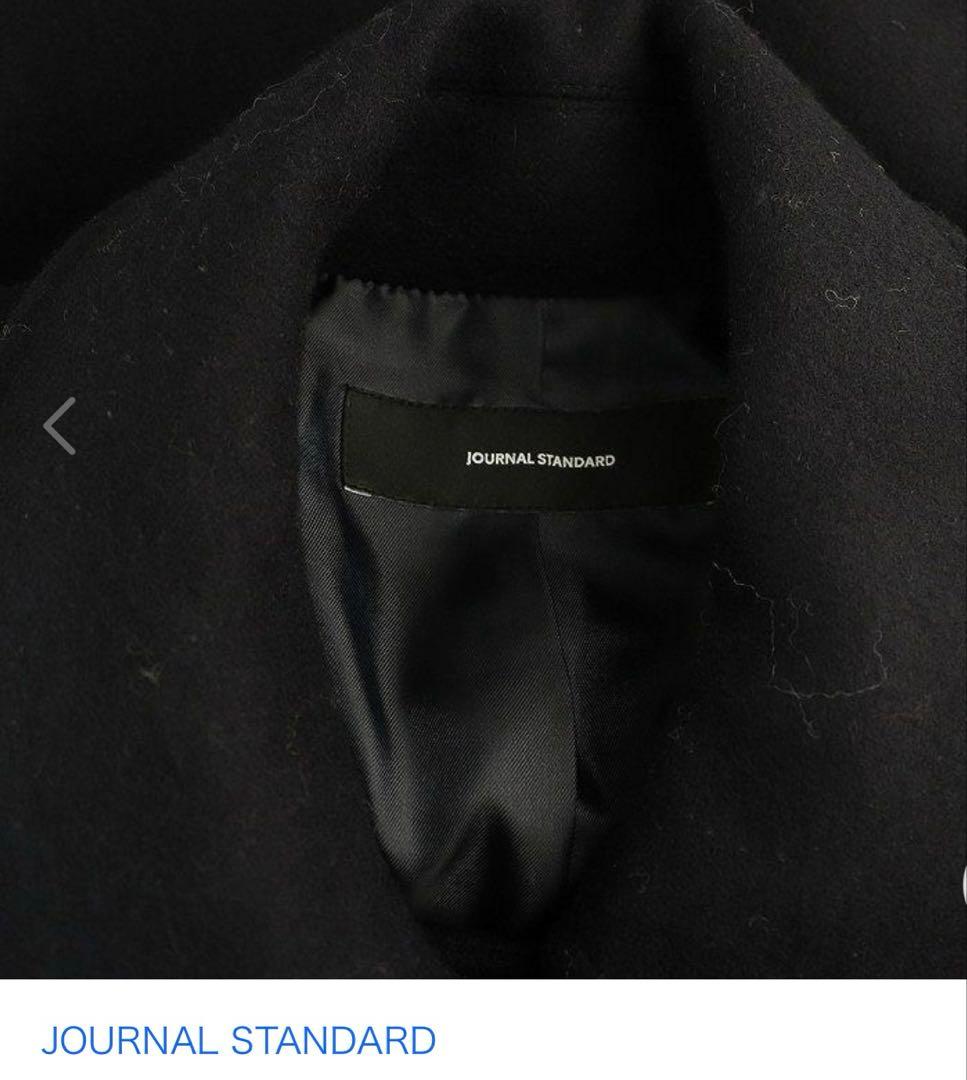 JOURNAL STANDARD ブラック ウールピーコート 36