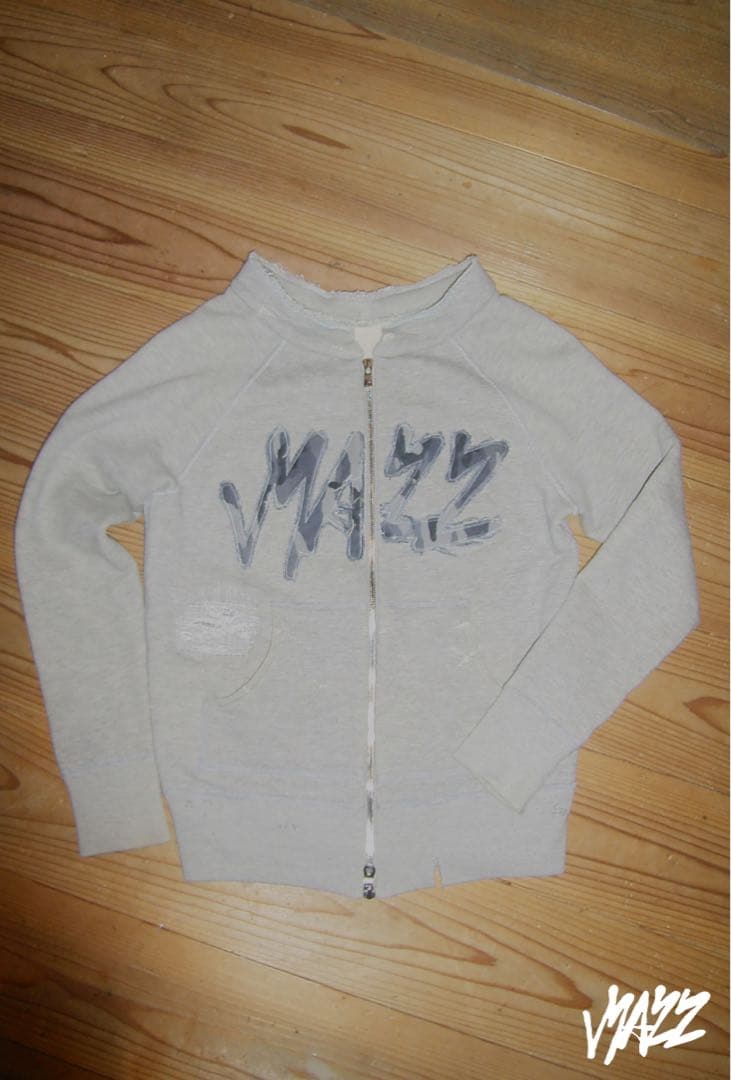 MAZZ hoodless パーカー grey/grey camo