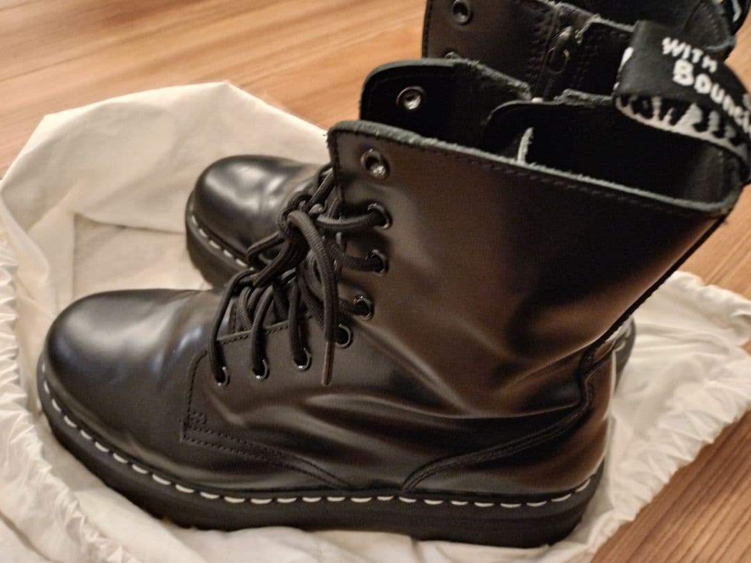 【日本限定】Dr.Martens　jadon ホワイトステッチ 厚底 uk10