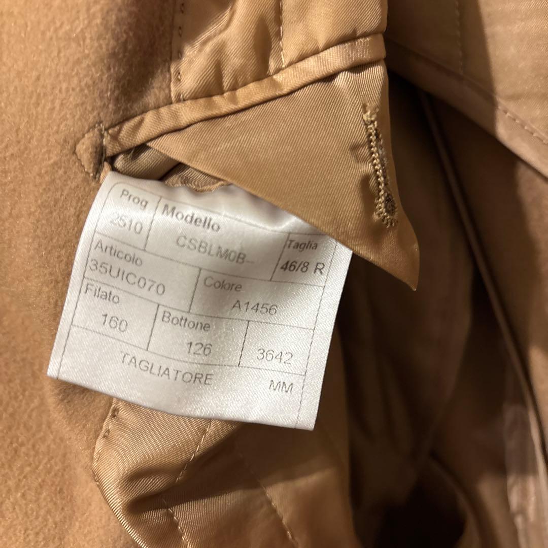 タリアトーレ　カシミヤ混　キャメルコート　46
