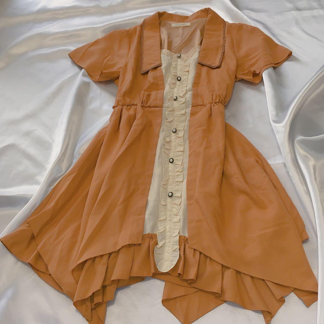 アクシーズファム　オレンジアイスベージュ系5点セット